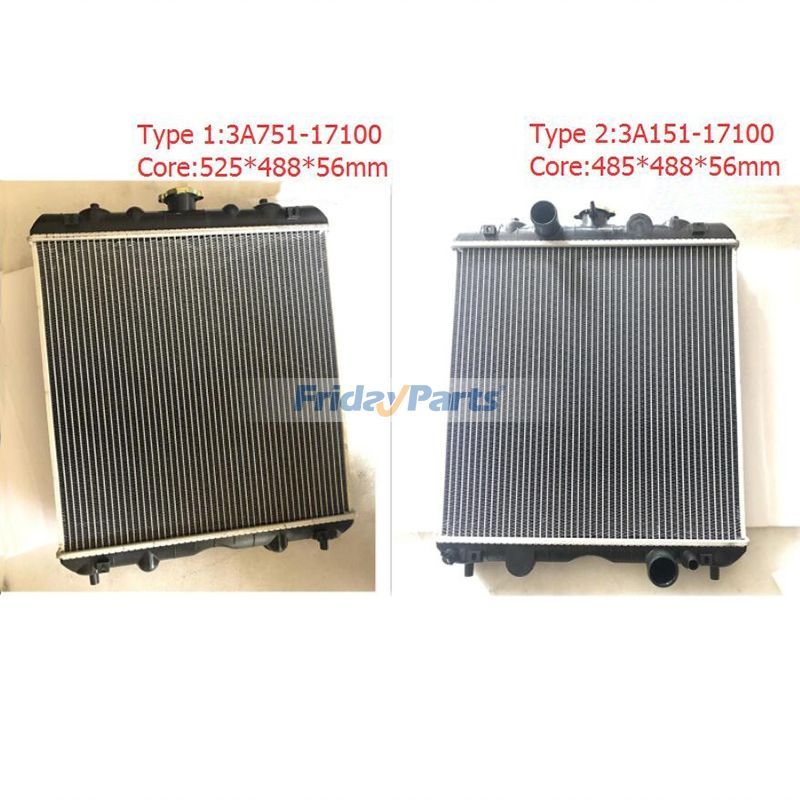 Radiador del tanque de agua 3A151-17100 3A751-17100 para tractor Kubota M6800HDC M6800S M8200 M9000 M9000HD de FridayParts
