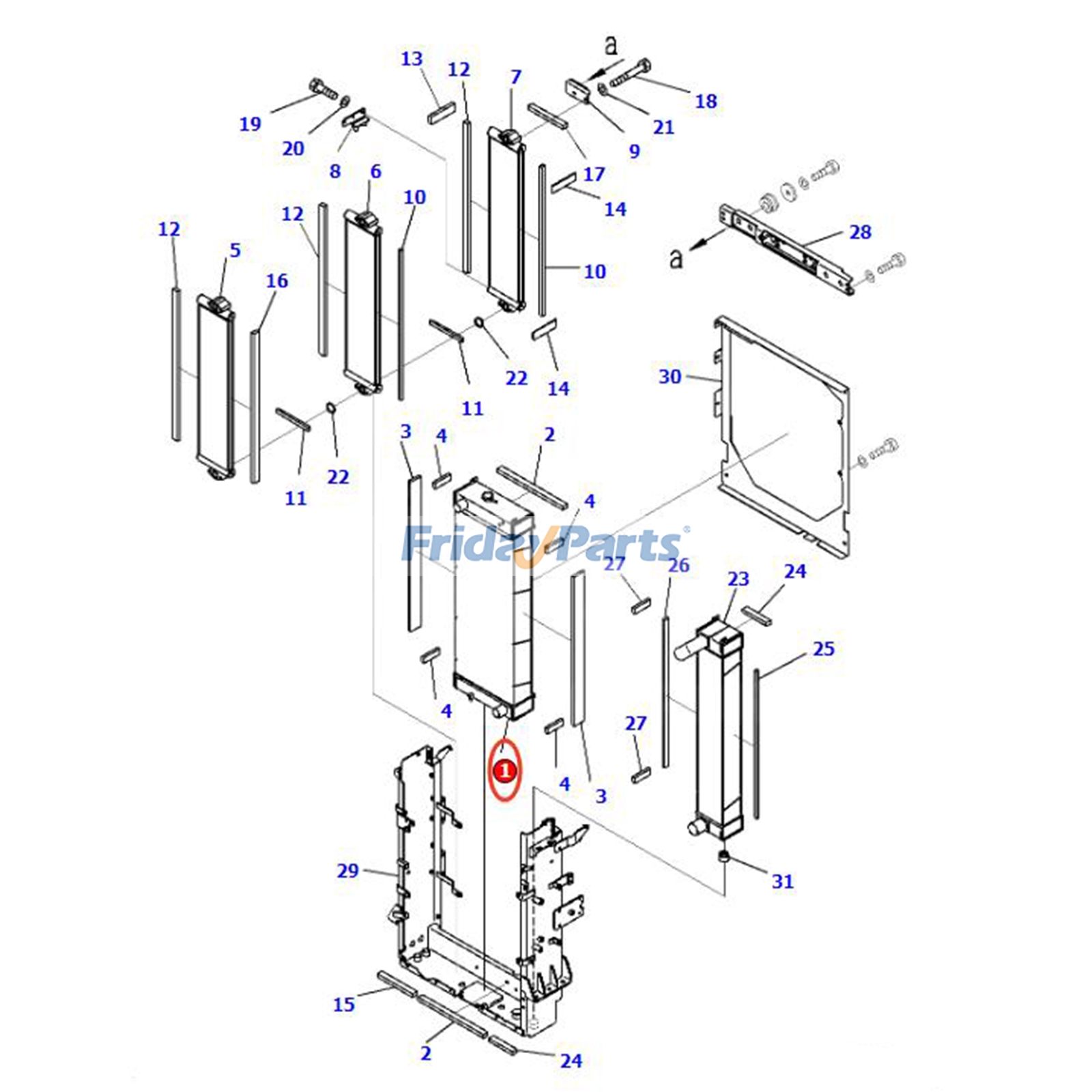 Radiator for Loader