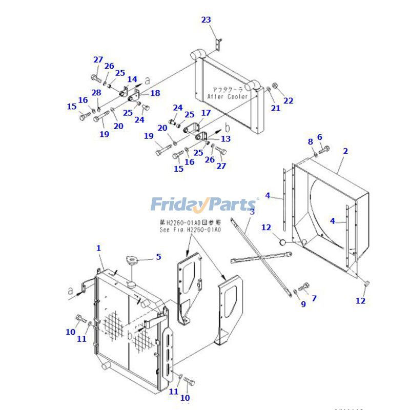 FridayParts Radiator Wheel