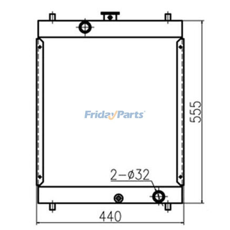 Radiator for Excavator