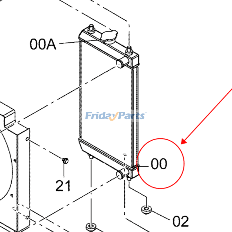 Water Tank Radiator for Excavator