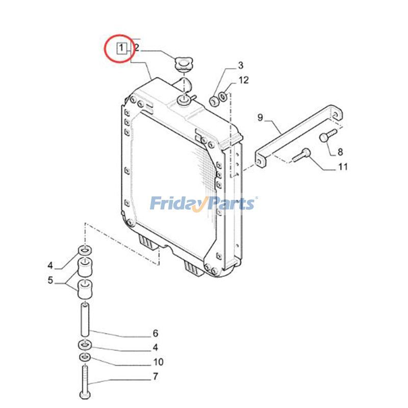 Water Tank Radiator for Tractor