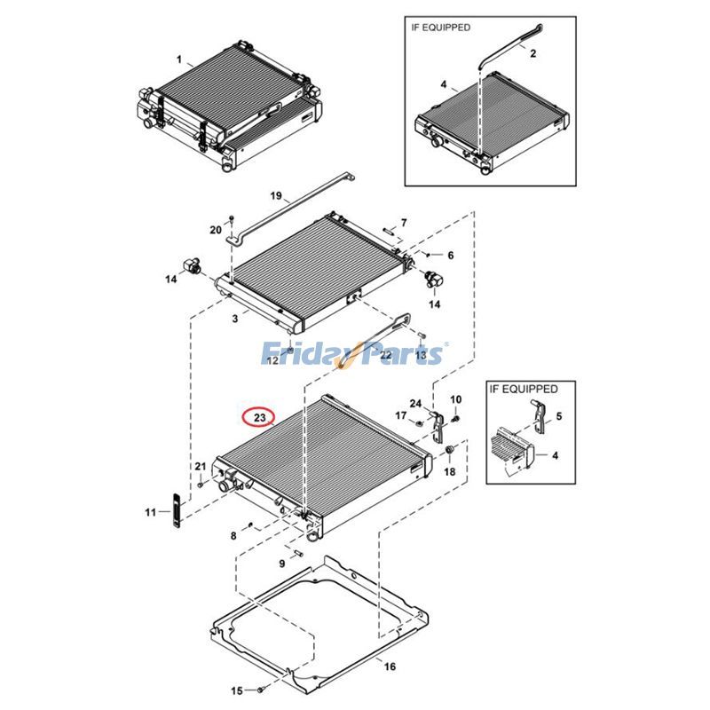 Radiator Skid Steer Track for Loader