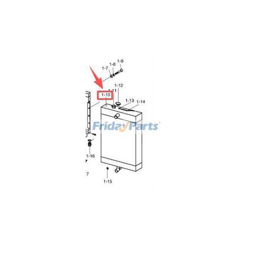 Case Sd300 Radiator Radiator Assembly 440211-00161 for Doosan Wheel Loader SD300 SD300H ...