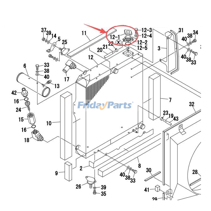 Radiator Cap for Excavator