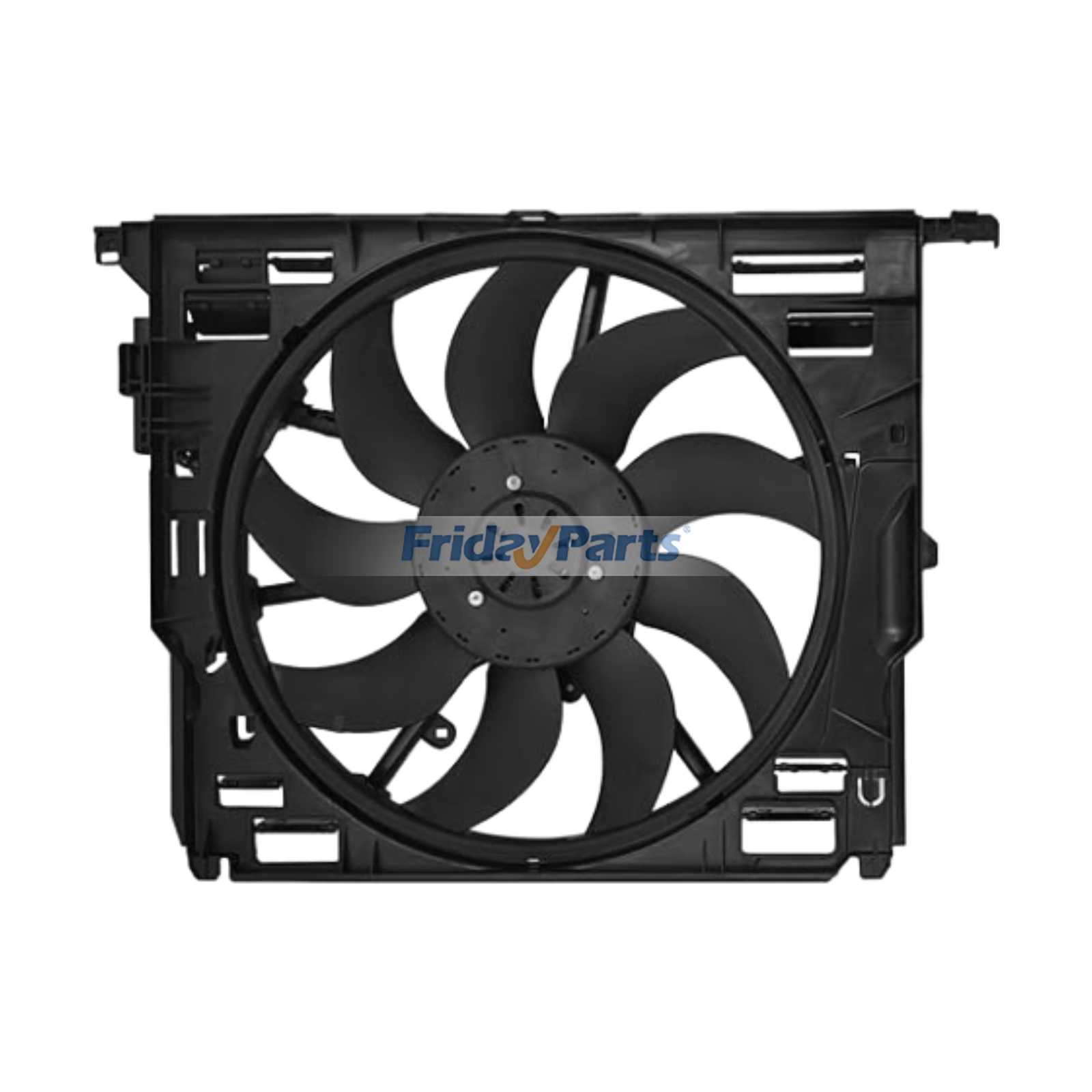 Radiator Condenser Cooling Fan 17427647652 for BMW 530i 535d 535i 540i 640i 740i 740Li 740Ld ActiveHybrid 2011-2019