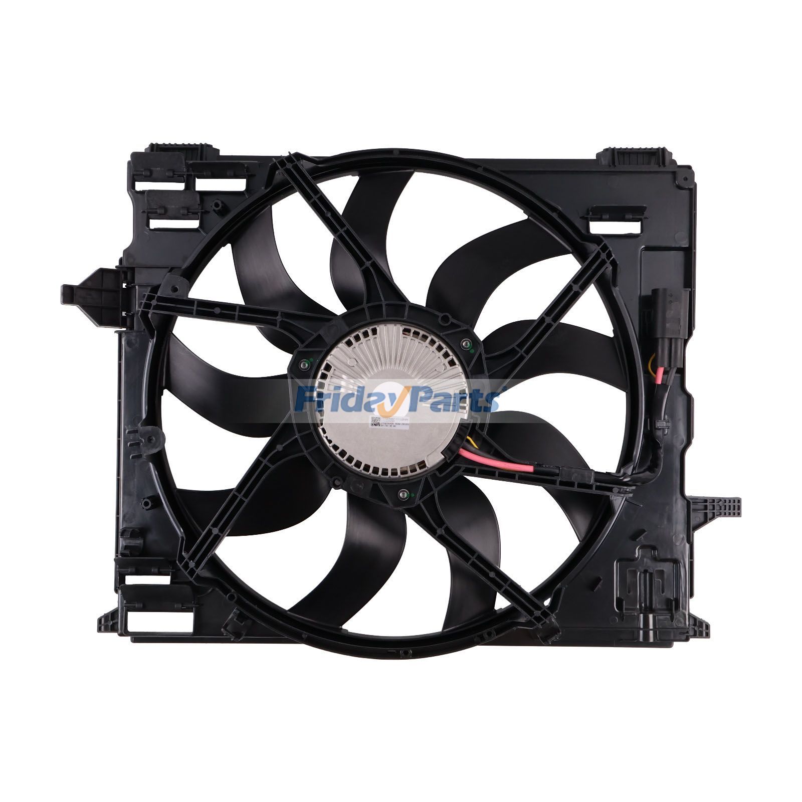 Ensemble de ventilateur de refroidissement du condenseur du radiateur Pour BMW