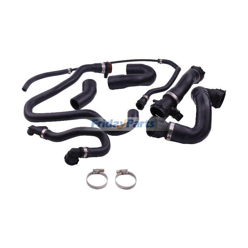 Kit de manguera de agua refrigerante del radiador 17127564480 11537516414 11537521049 para BMW E90 128i 328i 07-11 N51 de FridayParts