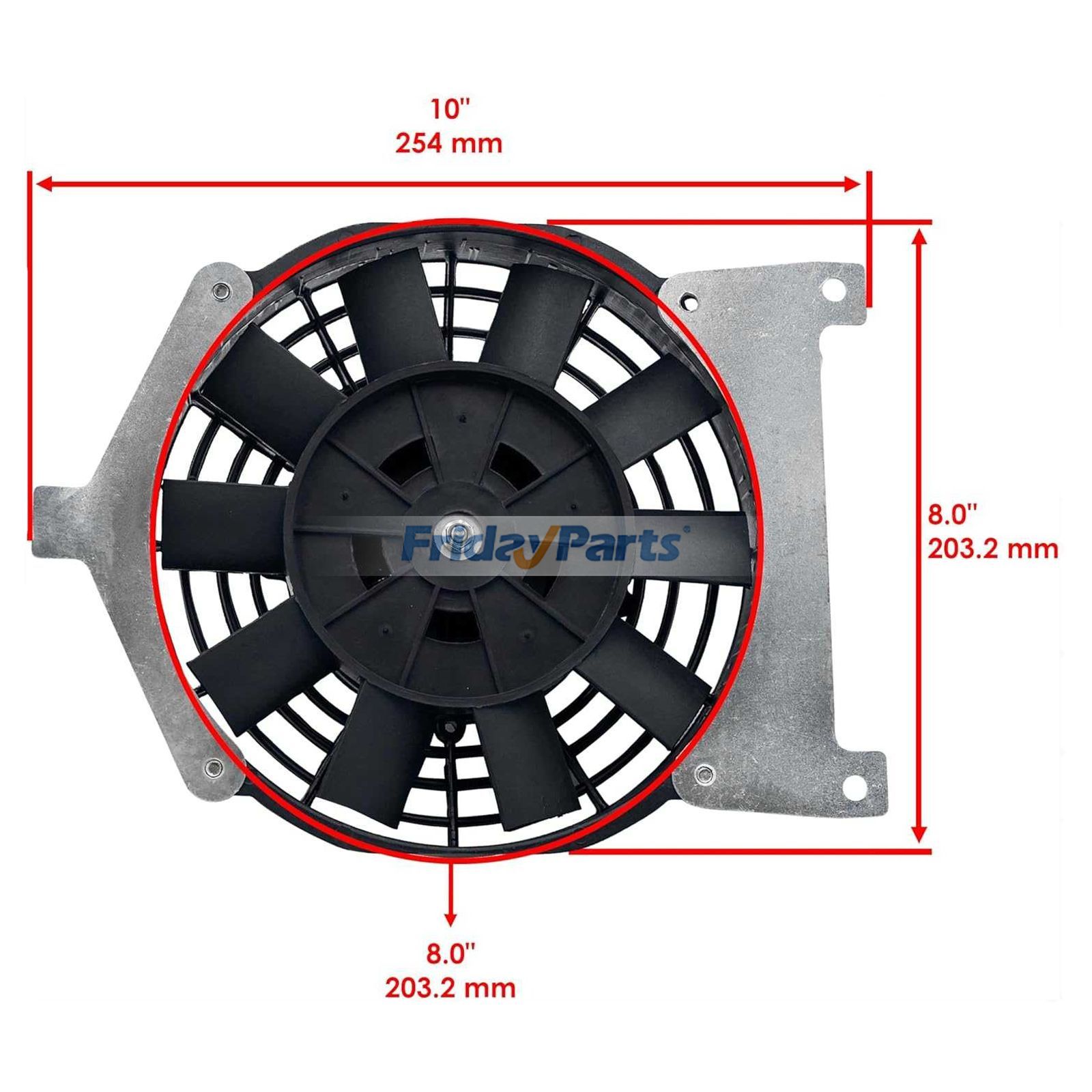 Sport UTV/ATV Radiator Cooling Fan 