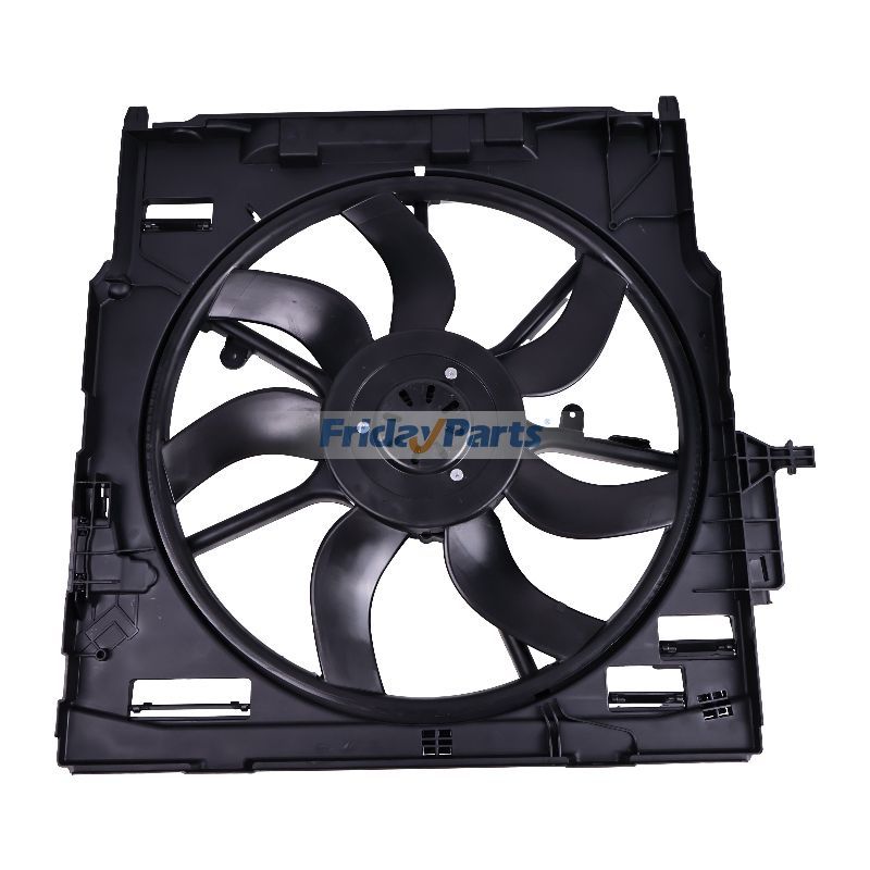 Ensemble de ventilateur de refroidissement de radiateur 17427634466 pour BMW X5 F15 X6 F16 35i 30d 2013-2019