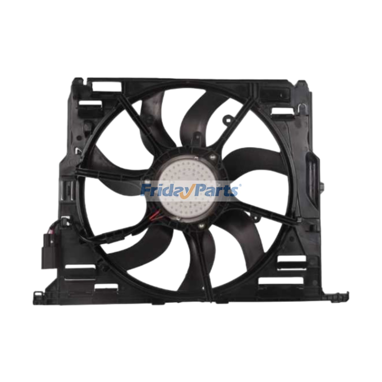 Radiator Cooling Fan Assembly 17428509741 for BMW 528i 530i 535i 640i 740i 740Li 3.0L L6 2009-2015