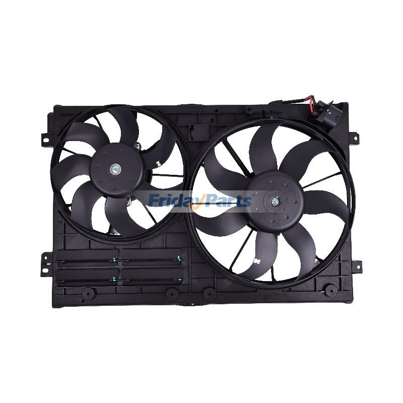 Ensemble de ventilateur de refroidissement de radiateur 1K0121205AD9B9 pour Volkswagen Jetta Beetle Tiguan Golf Audi A3 TT 2.0L Diesel