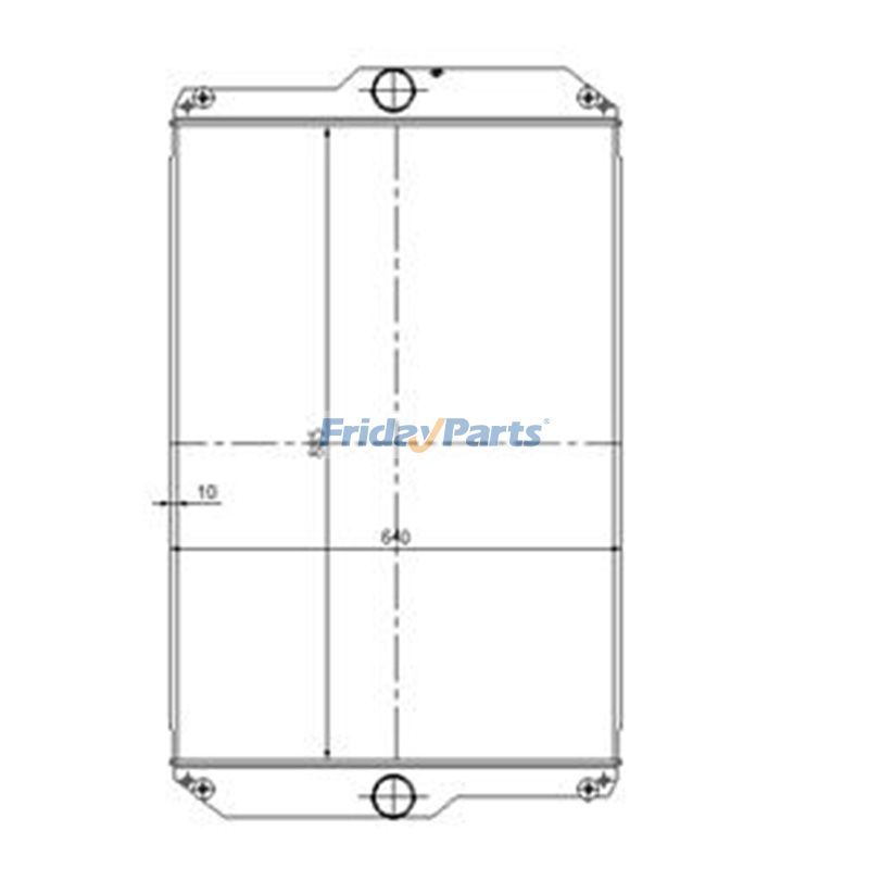 Radiator Core 249-7367 for Caterpillar CAT 16M Motor Grader