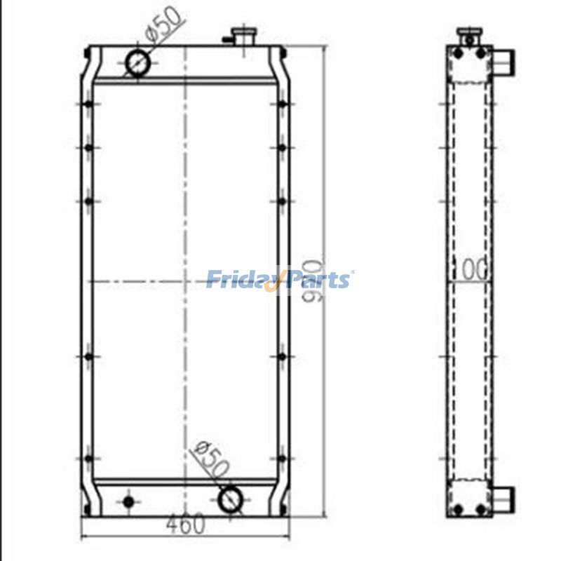 Radiator Core Assyerpillar CAT for Excavator