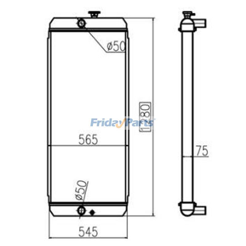 Radiator Core Assy 2459359 for Caterpillar CAT E330D
