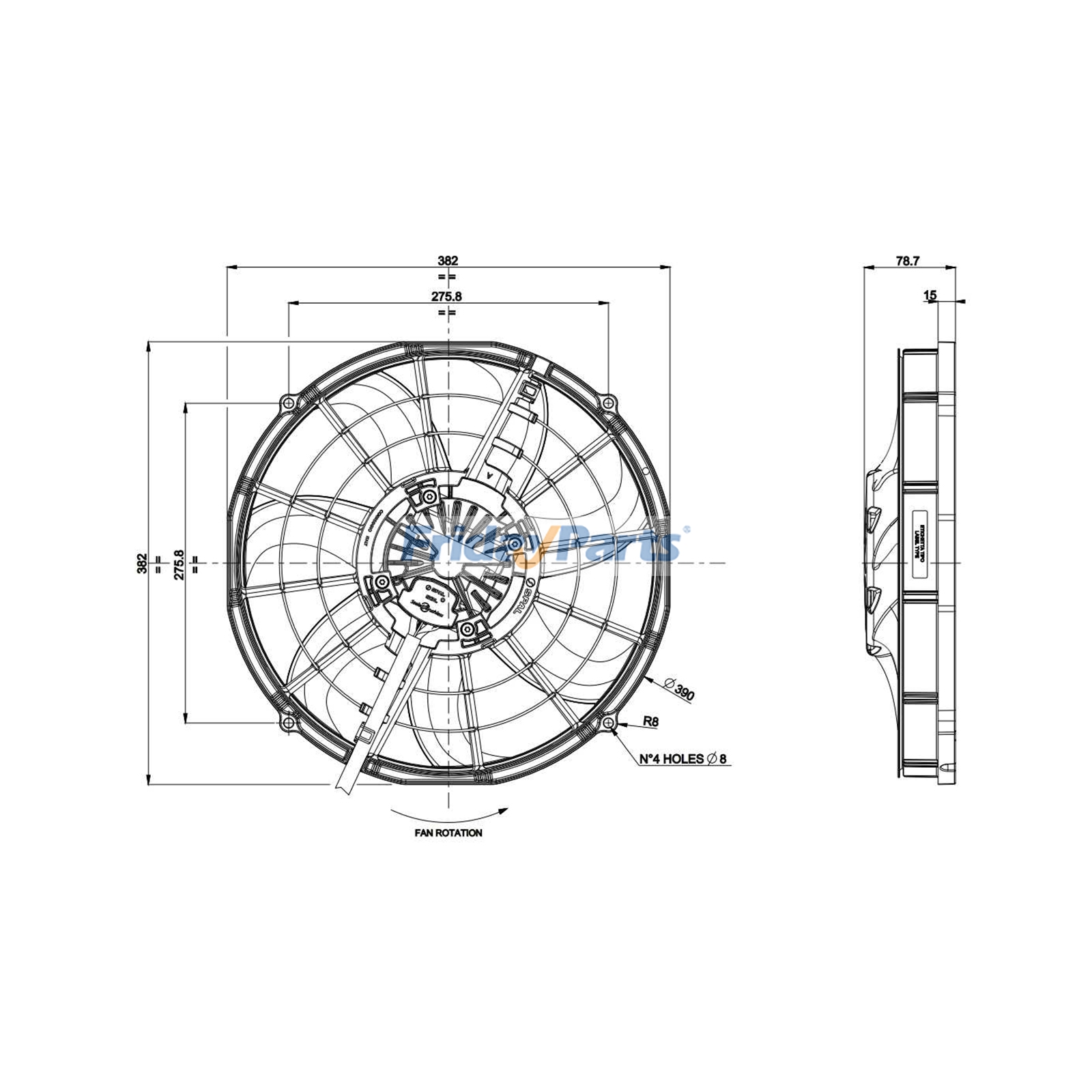 Radiator Fan for Vehicle