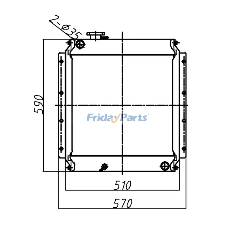 Radiator for Excavator