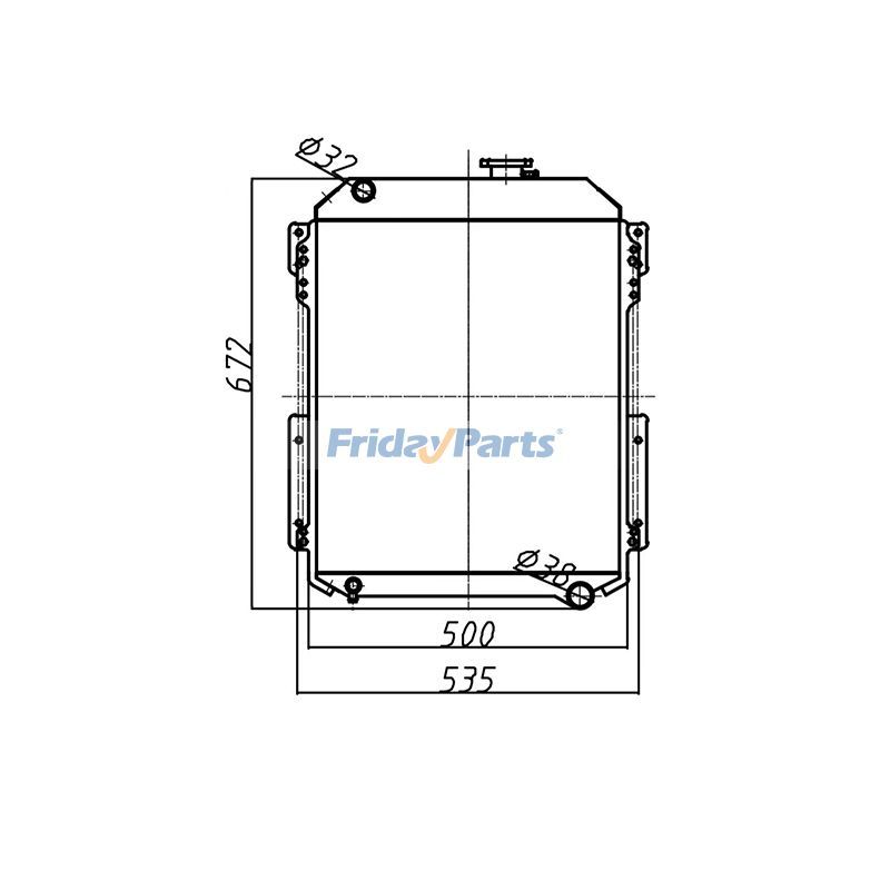 Water Tank Radiator for Excavator