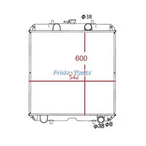 Cl340 Compact Loader Radiator Radiator for Kota Loader CL35