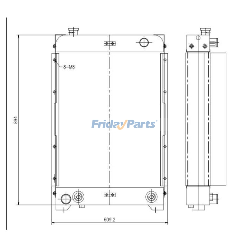FridayParts Radiator