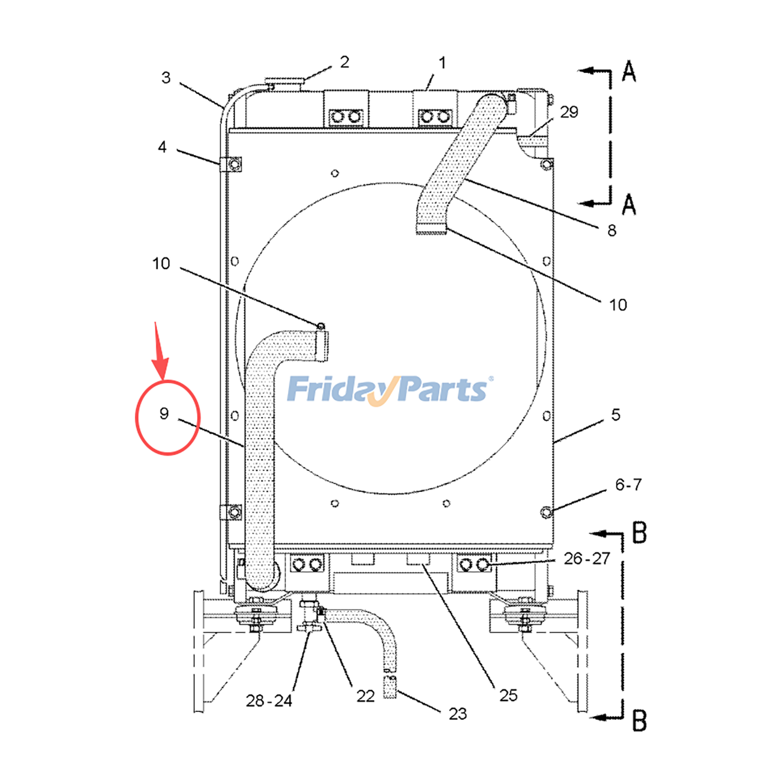 Radiator Hose for Engine,Loader,Tractor
