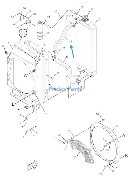 Radiator Hose for Excavator