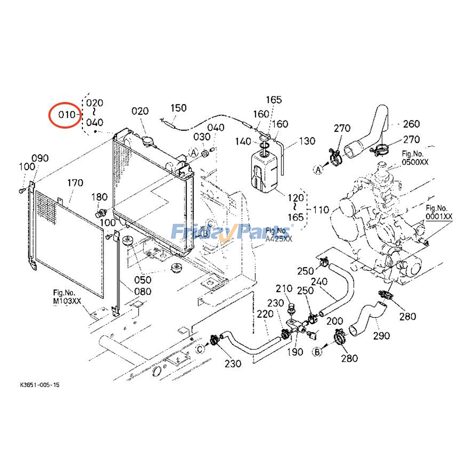 Radiator for Mower