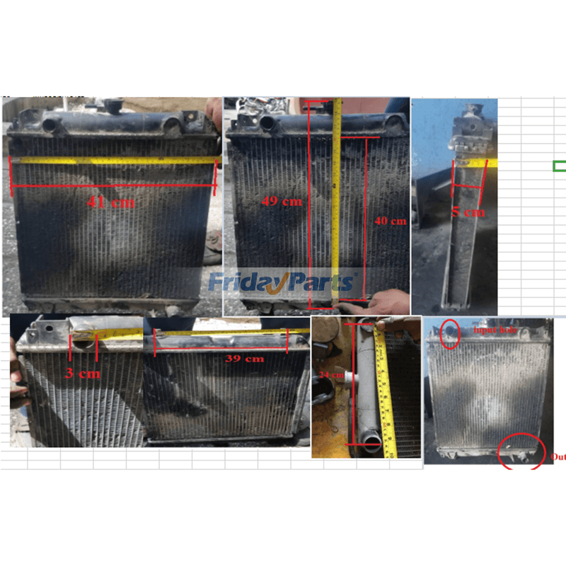 Sdmo Radiator Mounts Radiator MM436999 for Mitsubishi S3L2 S4L2 Engine SDMO T11 T16 Generator