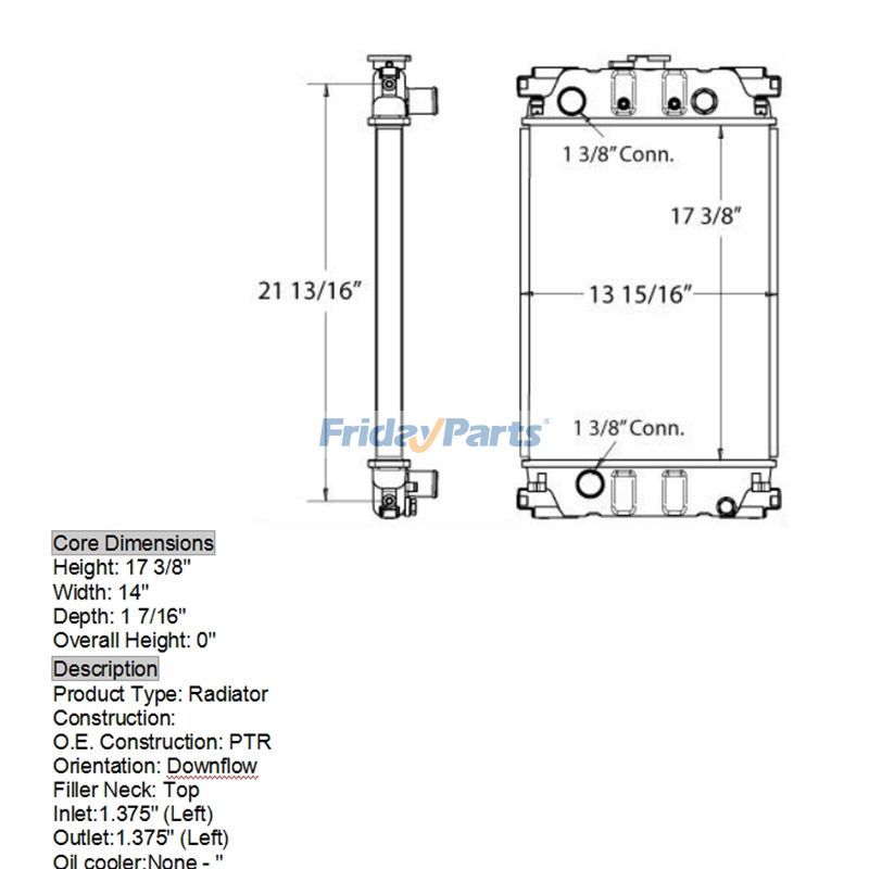 Radiator for Perkins in Stock in China,USA,China Stock