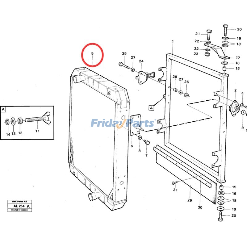 Loader Water Radiator Wheel L70D