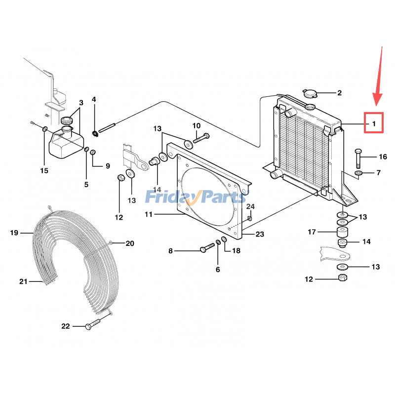 Radiator for Loader