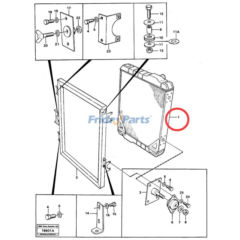 Radiator Wheel for Loader