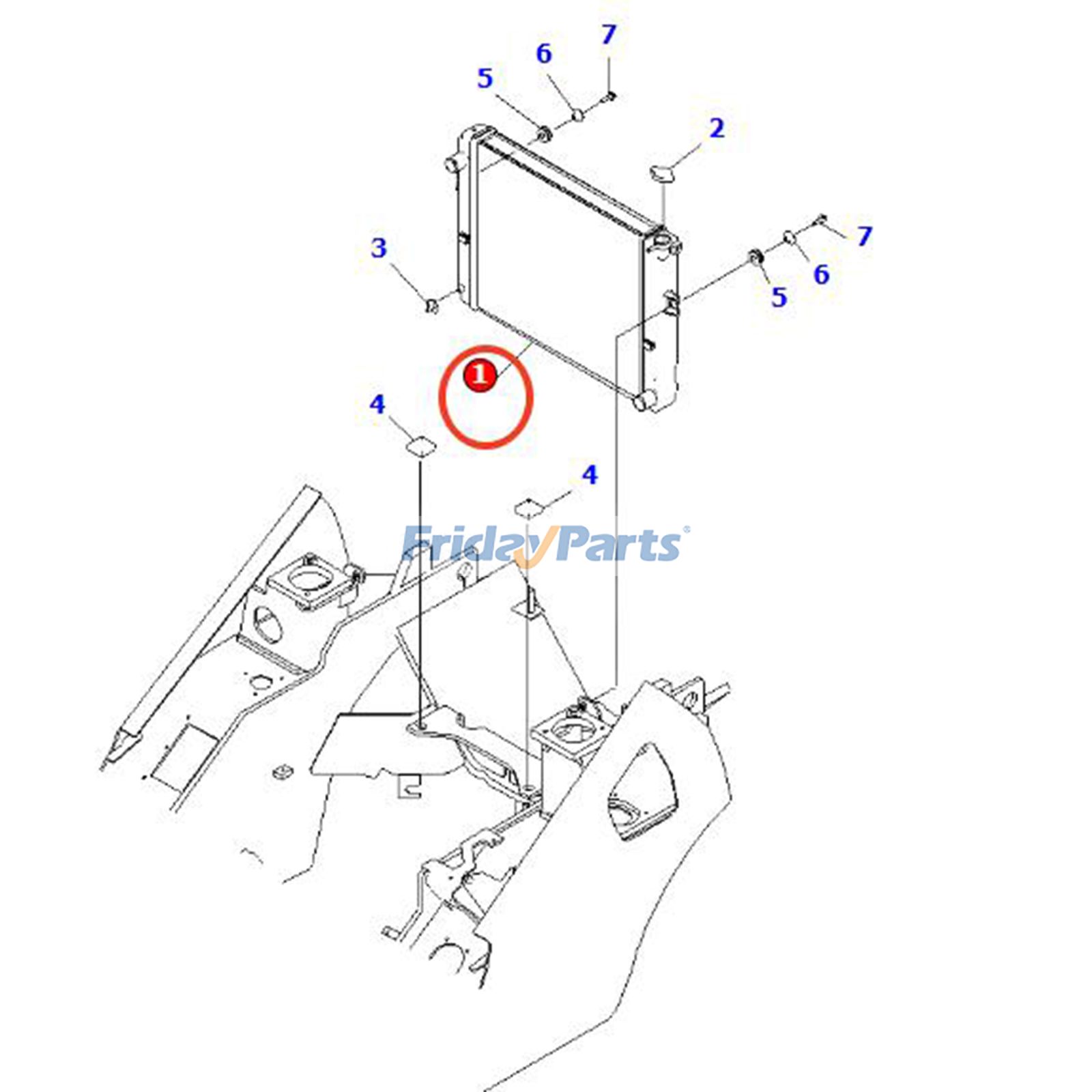 Radiator for Forklift