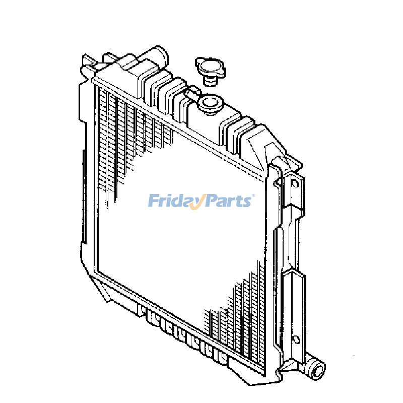 Radiator 4397053 for Hitachi Excavator EX60-5