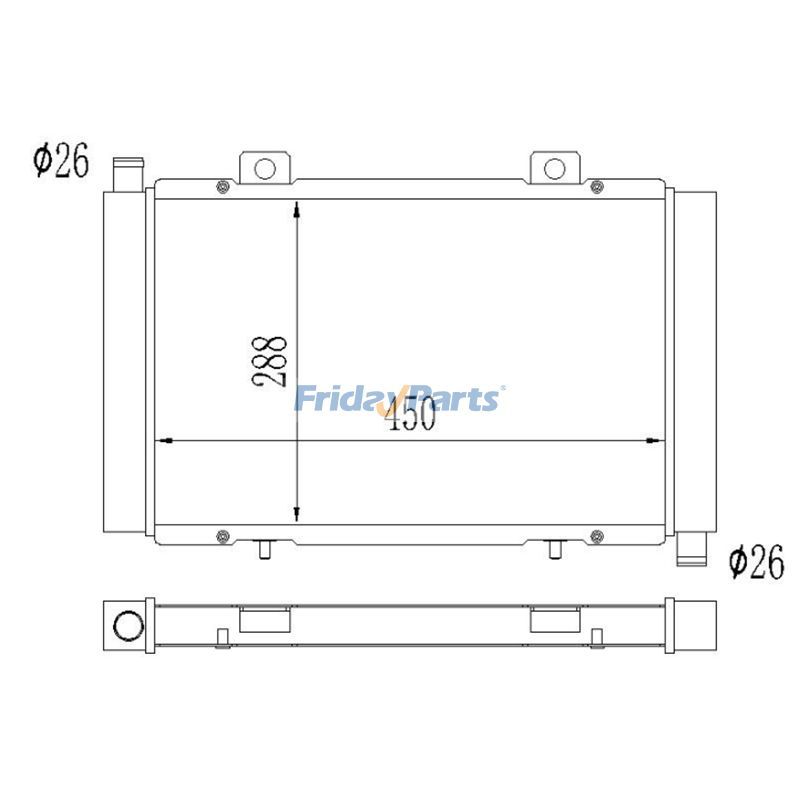 Radiador del tanque de agua 709200252 709200395 para Can-Am Maverick Commander 1000 1000R MAX1000R 2011-2021
