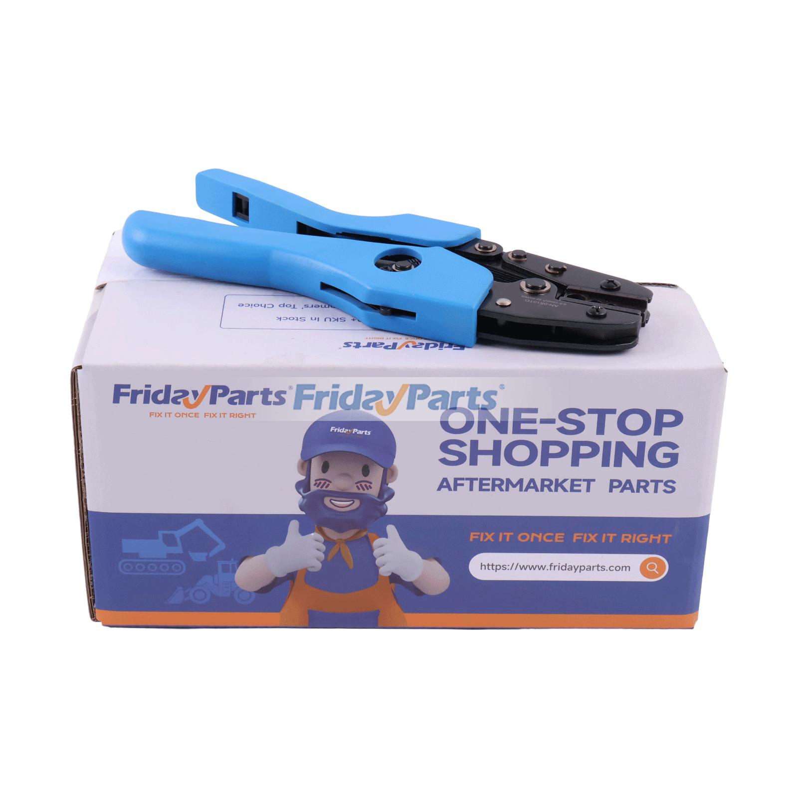 Pince à sertir à cliquet pour cosses de câbles non isolées