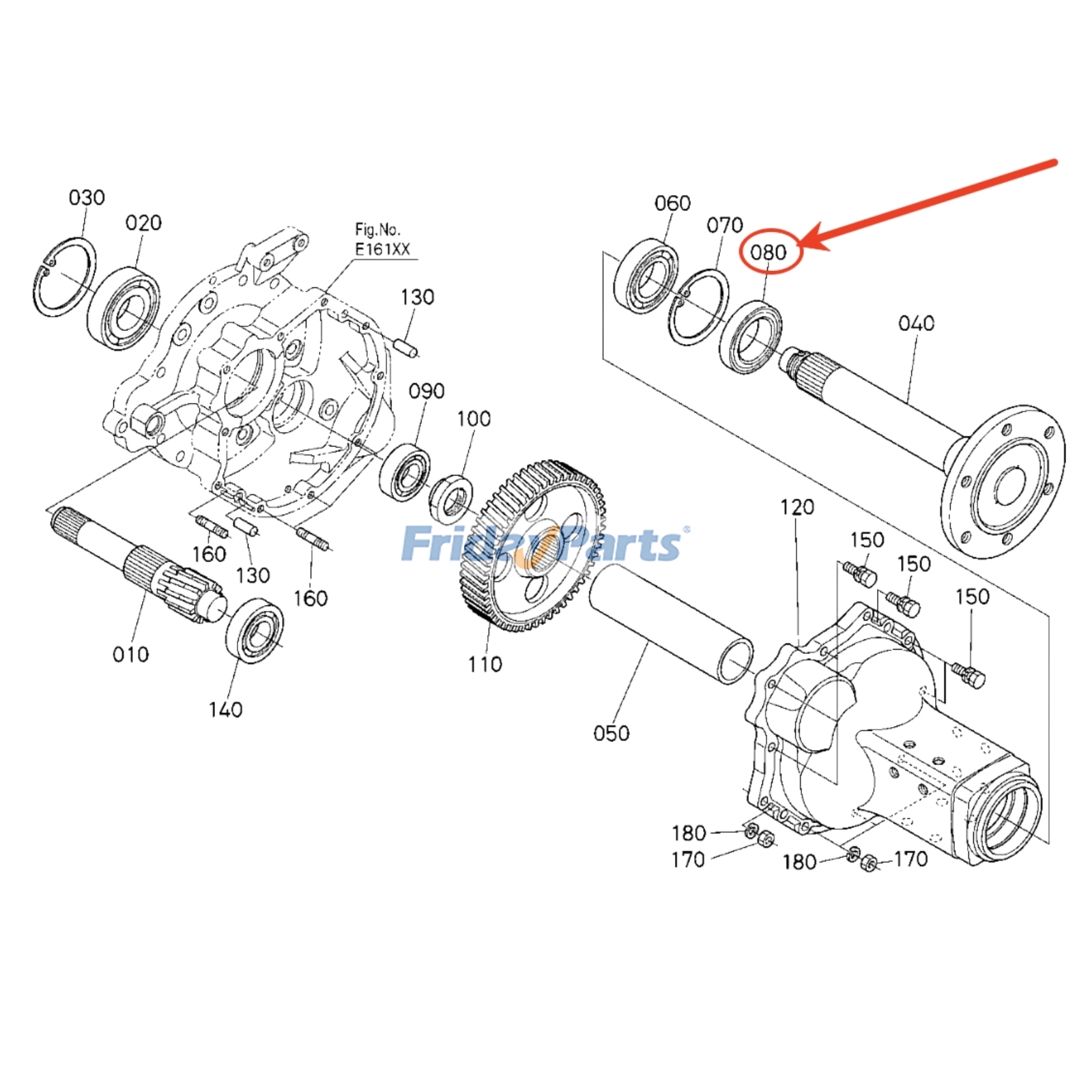 Joint d'essieu arrièrepour Tracteur