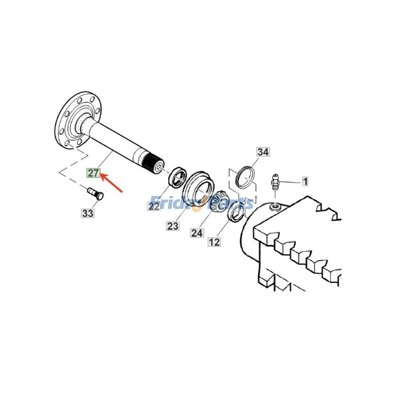 Rear Axle Shaft for Engine,Tractor