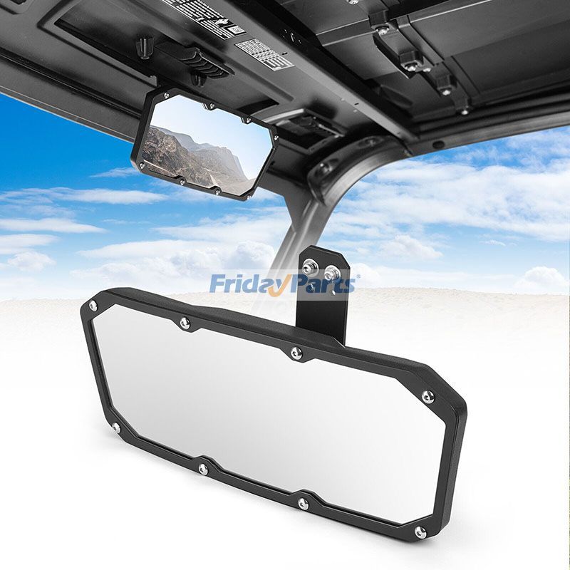 Specchietti Retrovisori Per Polaris Ranger 1000/900/570 E Can-Am Defender – Convessi, Regolabili A 360°, In ABS E Vetro Temperato