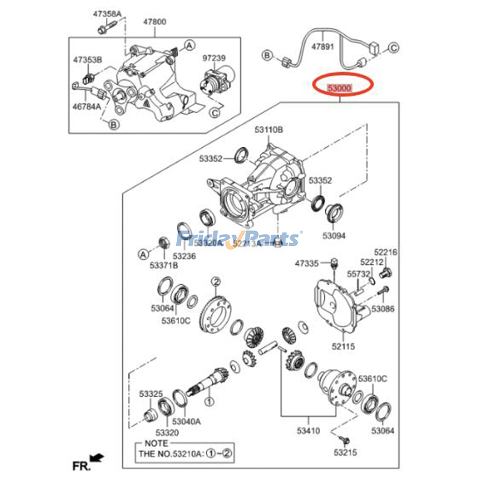 Rear Differential Carrier for Vehicle