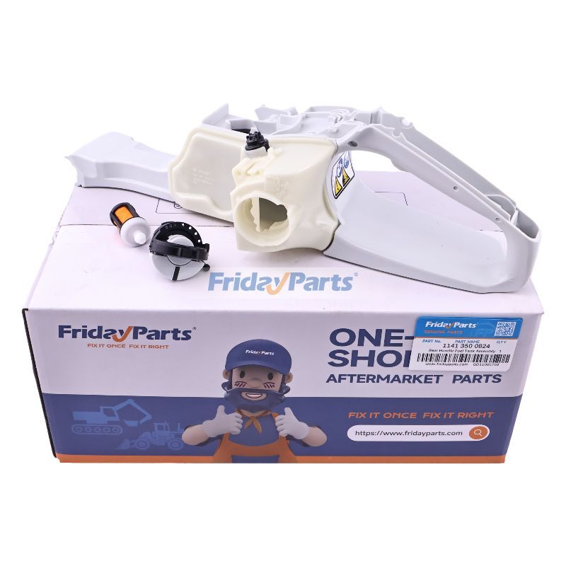 Conjunto de tanque de combustível com alça traseira 1141 350 0824 para motosserra STIHL MS261 MS271 MS291