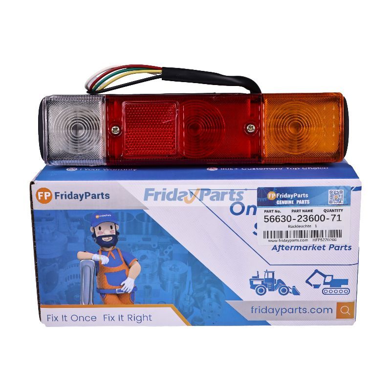 Feu arrière 56630-23600-71 pour moteur Toyota 1DZ 2Z 4Y 5K chariot élévateur 6FD10 6FD30 6FD35 6FD45 6FG10 6FG30