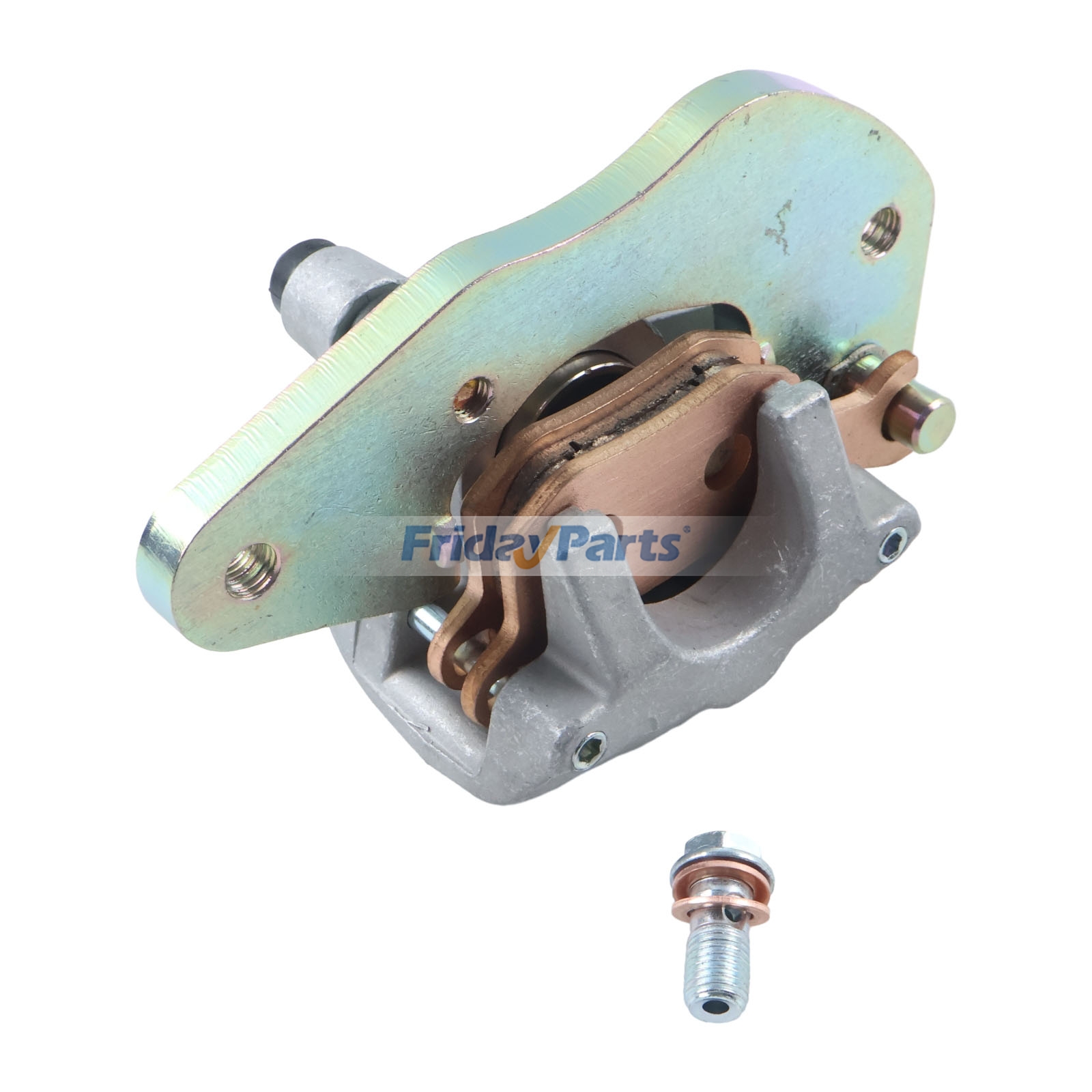 Rear Left Brake Caliper & Sintered Pad 705601928 705601464 for Can-Am Defender HD7 HD8 HD9 HD10 2016-2023