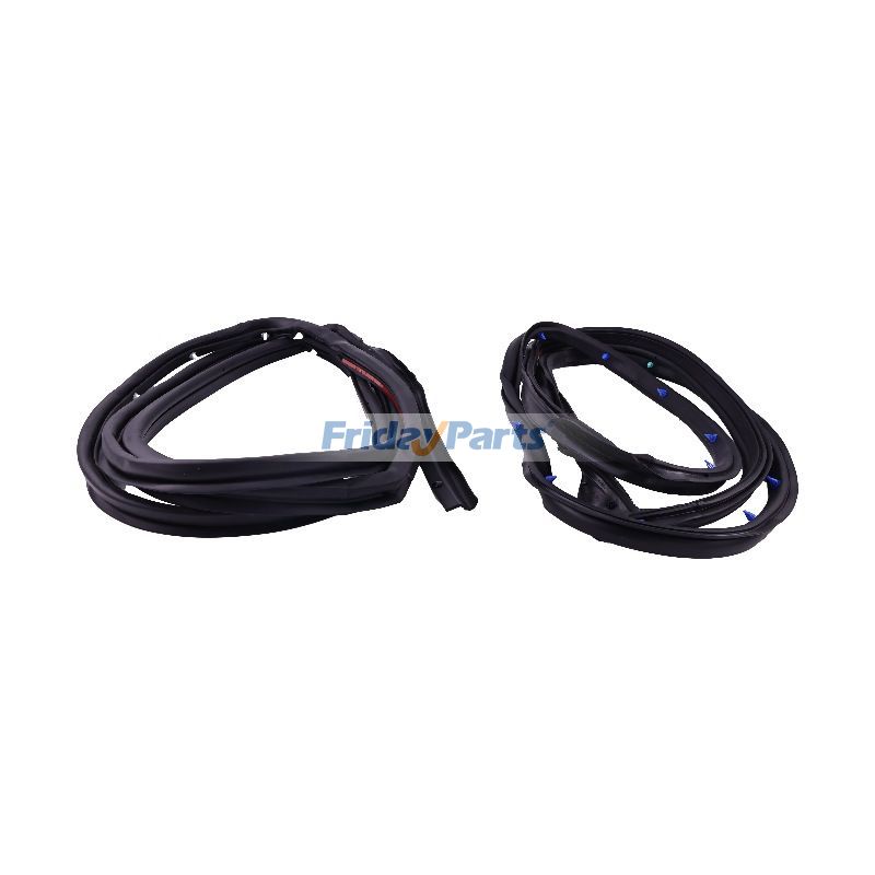 Rear LH & RH Pair Door Silence Weatherstripping Seal for Vehicle
