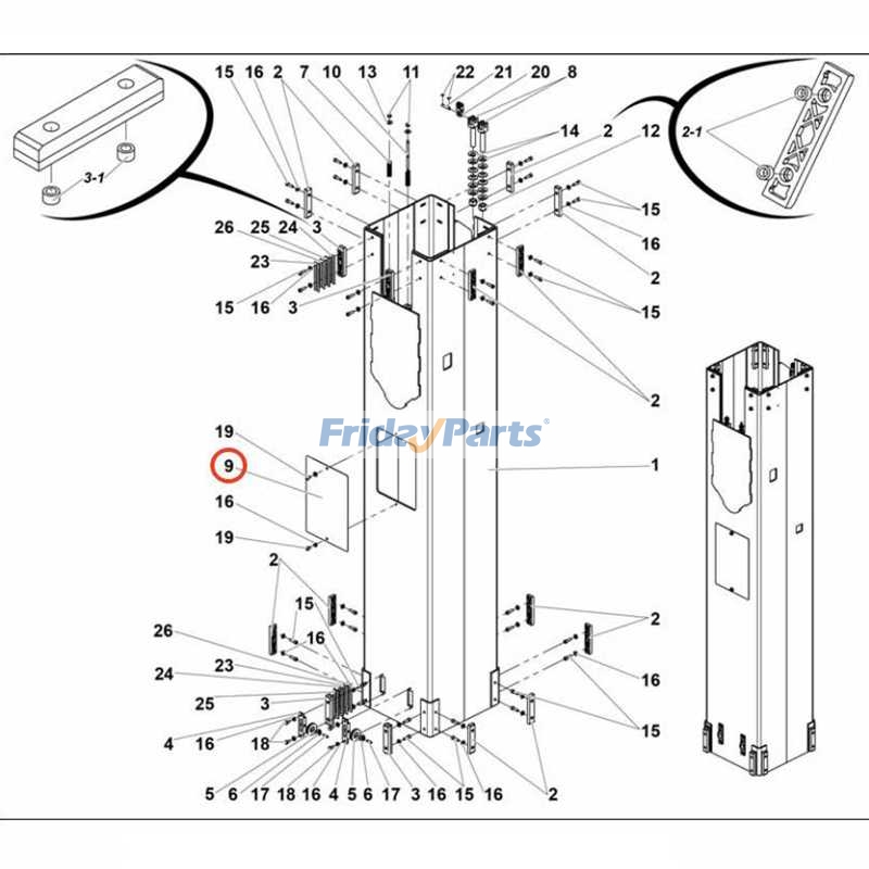 Rear Protection Plate for Aerial Work Platforms