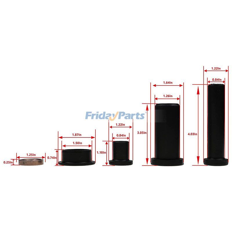 ATV/UTV リアサスペンション Aアームブッシングキット コントロールロングロアショートブッシング スタビライザーチューブ スペーサーセット RSE 400 4x4 700