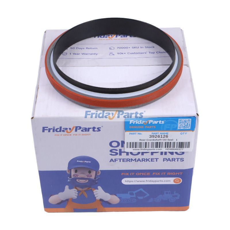 Rear Crankshaft Oil Seal 3926126 3906081 for Cummins Engine 4B3.9 6B5.9 6C8.3 ISB6.7 ISC ISL QSB4.5 QSB5.9 QSB6.7 QSC8.3