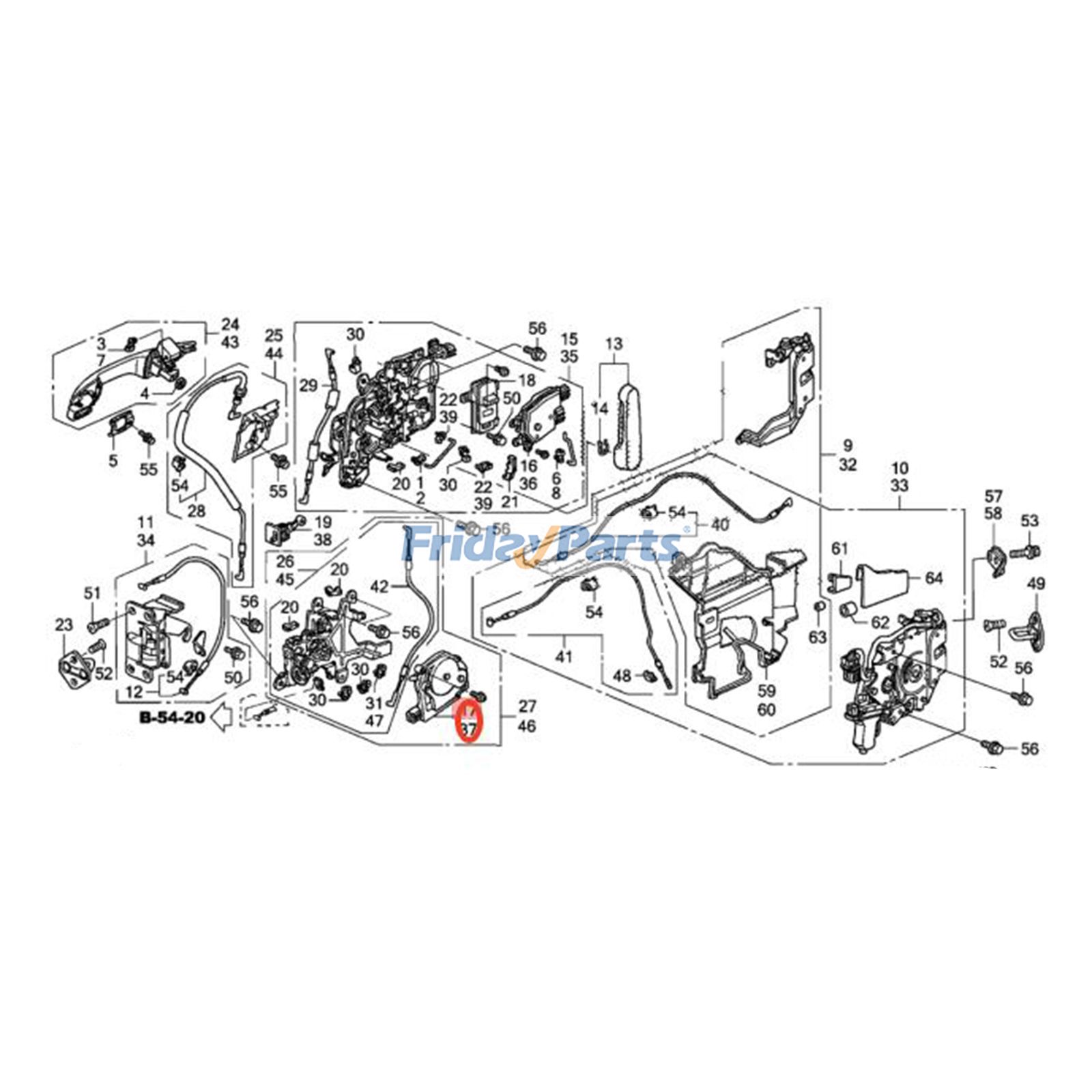 Actuador de bloqueo de puerta corrediza eléctrica trasera izquierda y derecha 72663-SHJ-A21 72623-SHJ-A21 para Honda Odyssey 2005-2010 Para Honda