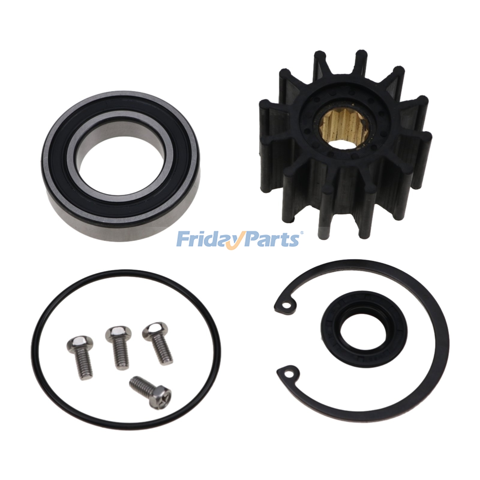 ボルボ ペンタ エンジン 4.3L 5.0L 5.7L 用ウォーターポンプ 21214599 21214596 の再構築キット