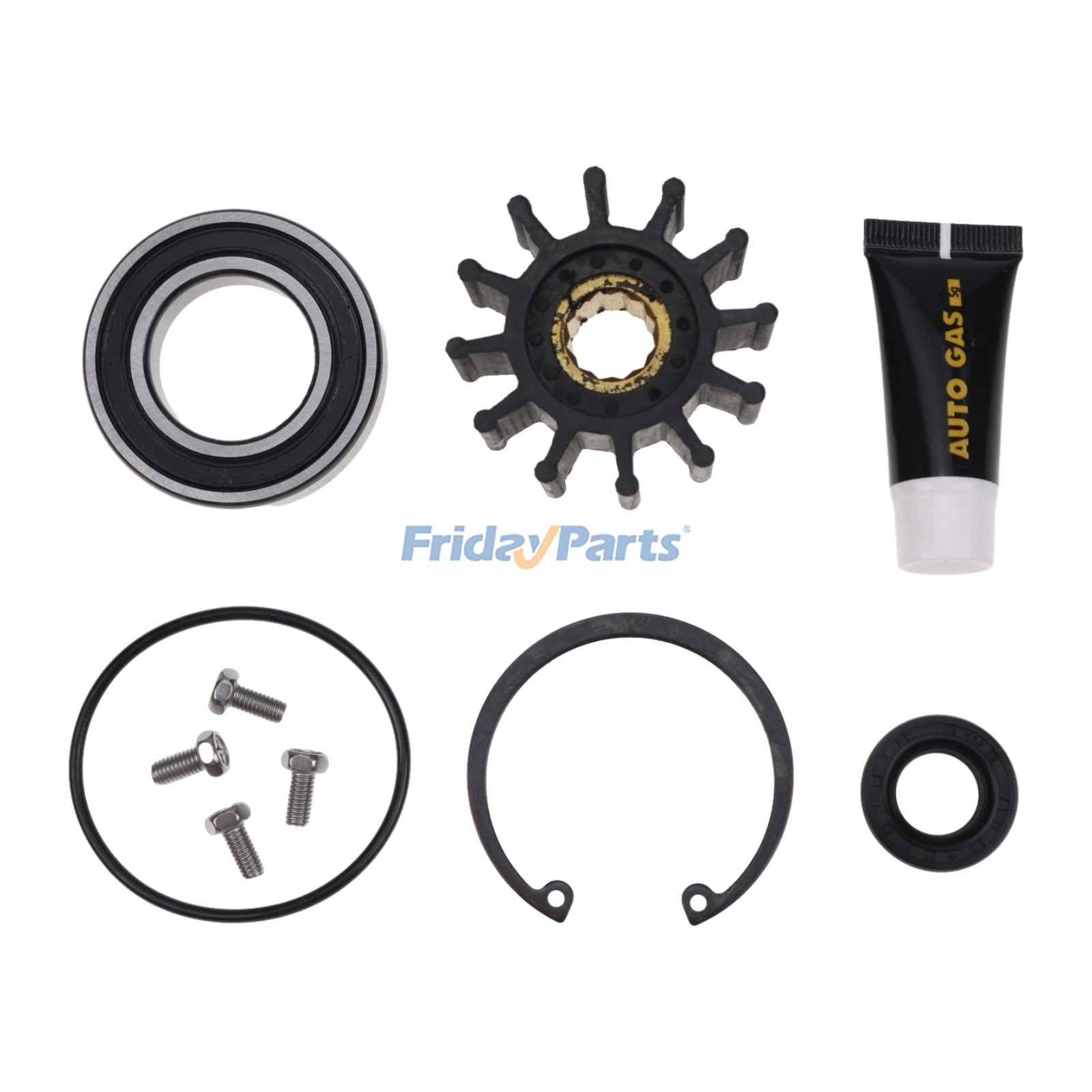 用ボルボ ペンタ エンジン 4.3L 5.0L 5.7L 用ウォーターポンプ 21214599 21214596 の再構築キット